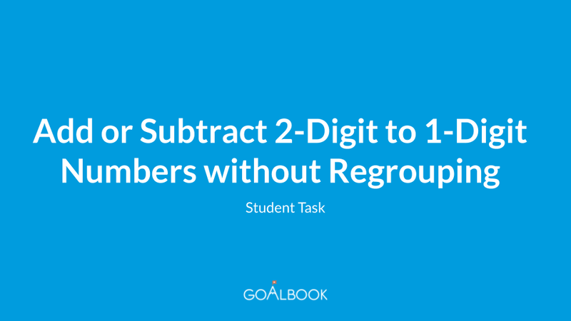 Add and Subtract Fluently Within 1,000 | Math Anchor Page IEP Goal and